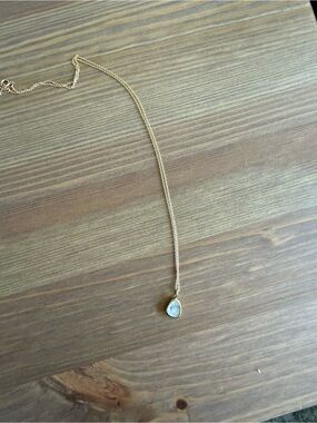 Leah Alexandra Sofia Slice Moonstone Necklace